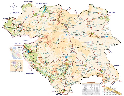نقشه-کردستان