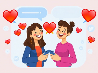 ایموجی قلب قرمز روابط عاشقانه