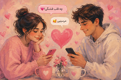 در جواب قلب صورتی چه بگم