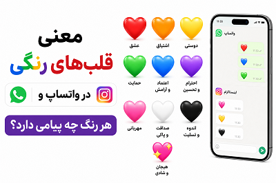 معنی قلب های رنگی