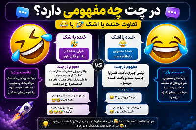 تفاوت خنده با اشک 🤣 با 😂