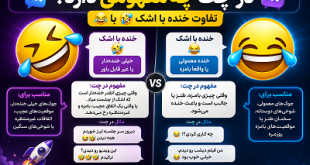 تفاوت خنده با اشک 🤣 با 😂