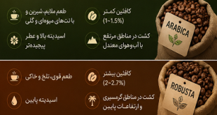 تفاوت عربیکا و روبوستا